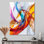 Orange vert en verre, art fractal I - impression d'art mural