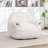 Bean Bag Chair, Comfy Bean Bag Sofa With Back Support, Faux Fur Bean Bag Chair For Adults And Kids, Stuffed Floor Sofa For Living Room, Bedroom, Apartment, White-1281868617