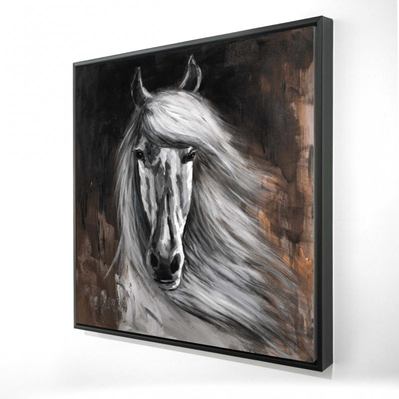 " White Horse ", 24" H x 24" W