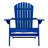 Blue Adirondack Chair - Ideal For Outdoor Patio And Garden Relaxation