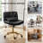 Jacquie 23" W Tilting Office Chair with Button-Tufting and Lumbar Pillow -1962450802