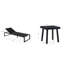 Armando Aluminum Outdoor Chaise and Table 3-Piece Set-100500461