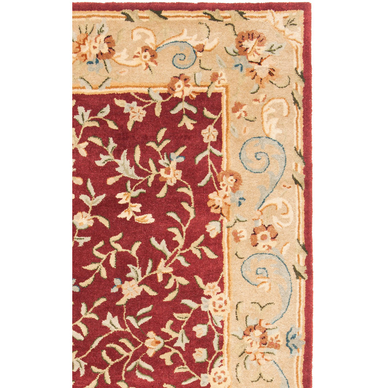 Tapis oriental en laine touffeté à la main Bulwinder, Rectangle 9 pi x 12 pi