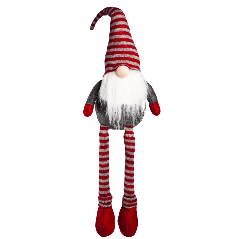 Père noël à longues pieds en peluche