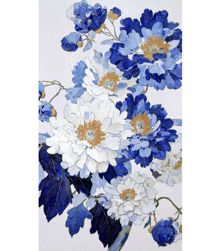 Impression sur toile Midnight Bloom Symphony, H 42 po x l 24 po