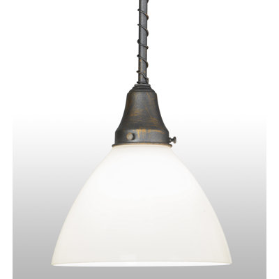 Luminaire suspendu conique à 1 lumière