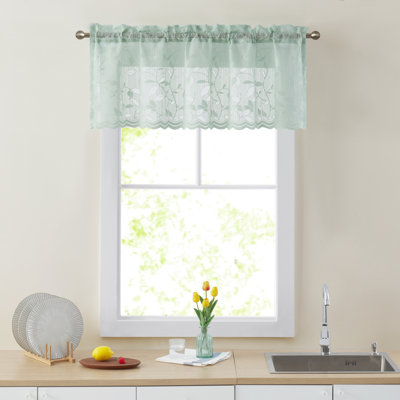 Floral Tailored Window Valance