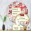 Miroir décoratif Maples Memory Crimson - Maze | Rond-96240459