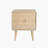 Dennal Rectangular Mango Wooden 2 Drawer Nightstand Bedside Table - Vintage Retro Design