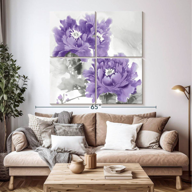 Harnek Flower Bloom In Amethyst I