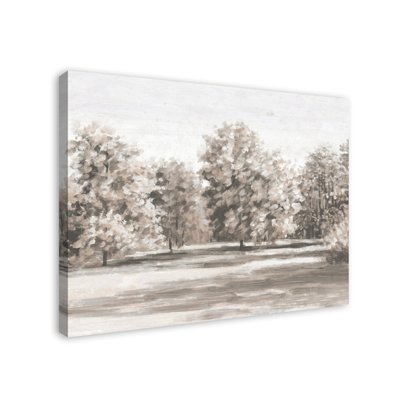 «Grey Tree Field» - peinture sur toile sans cadre