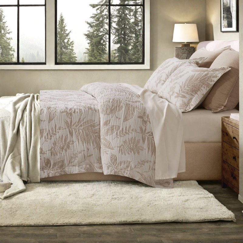 Cotton Blend Floral Duvet Cover Set