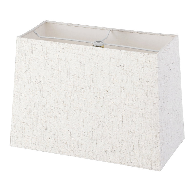 Abat-jour rectangulaire avoine, Brun, H 10 po x l 14 po x P 7 po