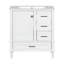 Ensemble de meuble-lavabo moderne avec lavabo 30 po, meuble-lavabo moderne avec porte à fermeture douce et 3 tiroirs, structure en bois massif-112367423-112367422
