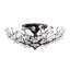 Isabel 5-light 21" Crystal Glass Flowers Blooms Flush Mount-103877745