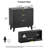 Candelario Black 3 Drawer Dresser, 31.5" Wide Chest of Drawers