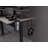Professional Gaming L-Desk With Built-In Power Outlets, USB Ports, Elevated Monitor Stand, And Ample Storage