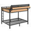 Lit superposé en métal avec tablettes de rangement VoltBunk-130024868-130024869
