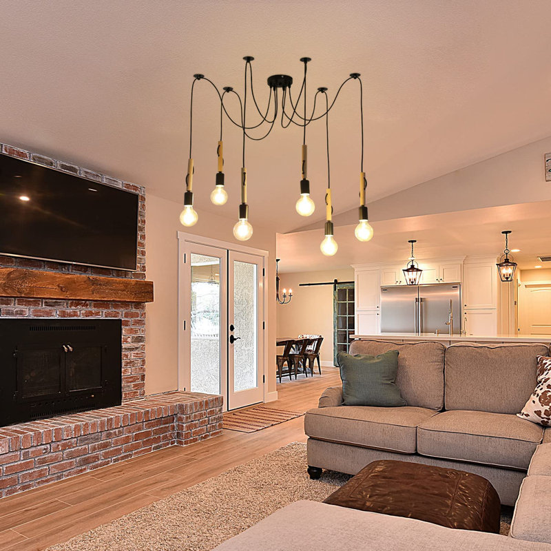 Guzzi 6 - Light Black Bulb Pendant