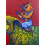Bal Krishna avec éléphant | Acrylique sur toile | Par Ramesh Gujar