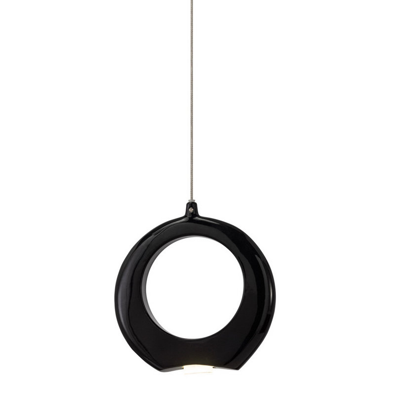 Alcibiades 1 - Light LED Single Pendant, chrome/black