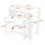 Meuble-lavabo autoportant élégant avec lavabo en céramique brillante, portes à fermeture douce et tablette réglable-1346236436