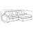 Wallburg Upholstered Reversible Chaise Sectional Sofa Chocolate-408152018-408152012