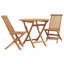 2 - Person Wood Patio Dining Set with