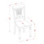 Ensemble de table de salle à manger 9 pièces comprenant une table de salle à manger rectangulaire avec rallonge papillon et 8 chaises en bois, noir et cerise-20549047-49668355
