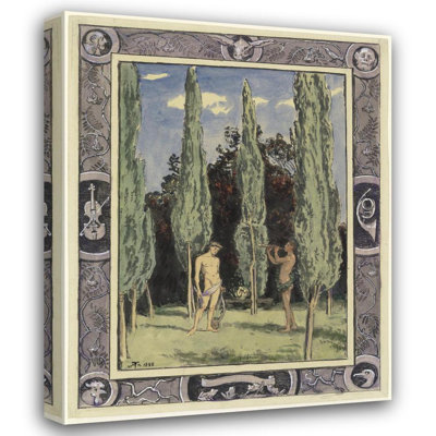 "Apollo and Marsyas" par Hans Thoma - Toile tendue avec châssis