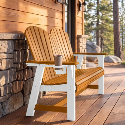 Adirondack 52" Bench, White