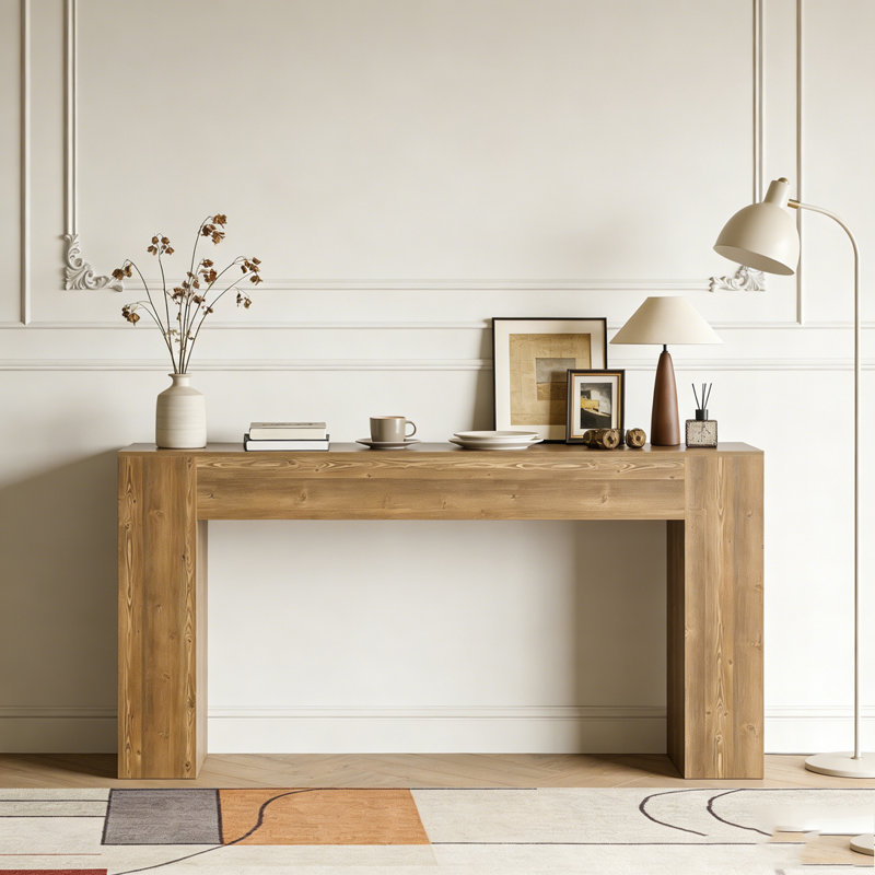 Rustic Sofa Hallway Table with Stable Legs