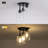 Oakhur Glass Semi Flush Mount