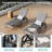 2-Piece Outdoor Lounge Chair, Adjustable 5-Position Patio Reclining Chaise, Textilene Fabric Pool Lounge Chair for Garden, Poolside & Balcony-750383089