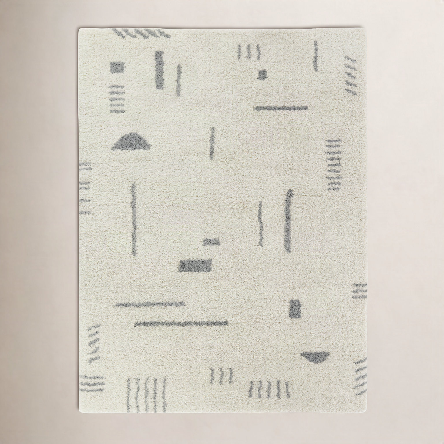 Morin Geometric Shag Rug, Rectangle 8'9" x 12'