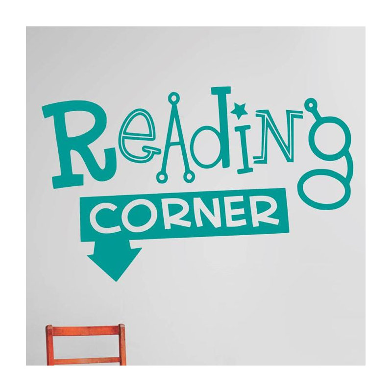 Wall Decal, 10" H x 20" W x 0.16" D, Green/Black