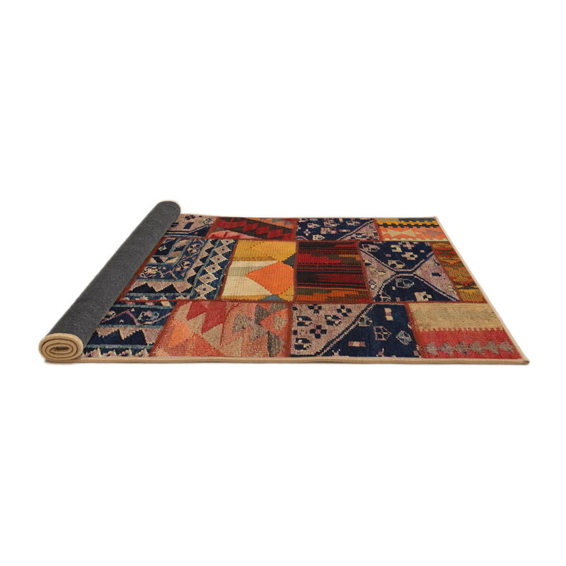 Tapis brun / beige / noir, Rond 6 pi