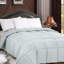 Édredon toutes saisons 250 g / m² - Édredon en duvet synthétique doux - Insert de couette moelleux en fibre de silicone - Cousu-983168771-983168780