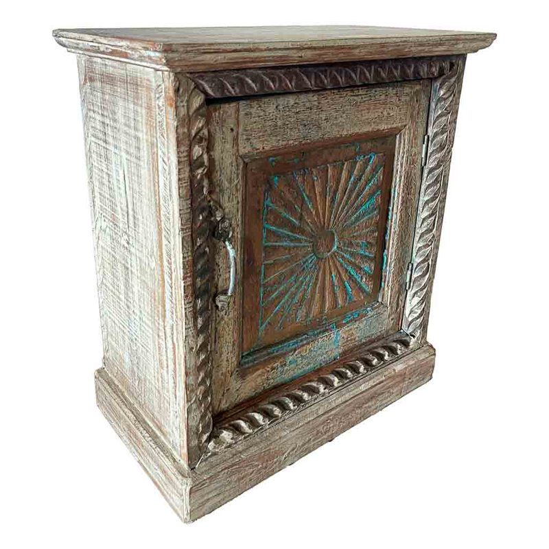 Ailiana 53cm W Solid Wood Bedside Table