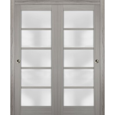 Quadro Frosted Glass Sliding Closet Doors -  SARTODOORS, QUADRO4002DBD-SSS-48