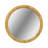 36" Dia Natural Rattan Round Wall Mirror