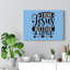 I Love Jesus Arrow Heart - Wrapped Canvas Print-1728301375