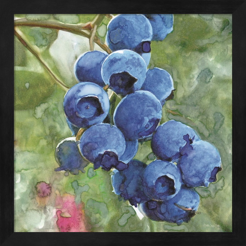 «Blueberries» par Stellar Design Studio, art encadré (ensemble de 2)