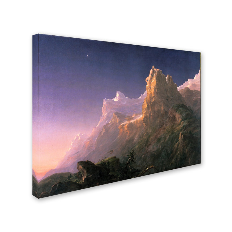 « prometheus bound », reproduction sur toile tendue, H 35 po x l 47 po