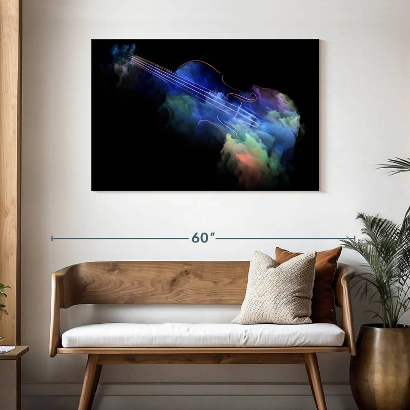 Abarca Abstract Violin, 30" H x 45" W