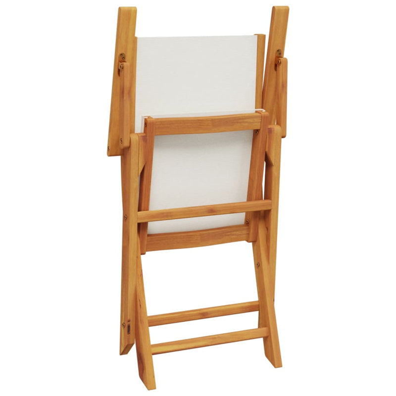 Koga Patio Dining Accent Chair, Cream white