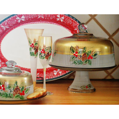 Mistletoe 5.75oz. Handmade Flute Set