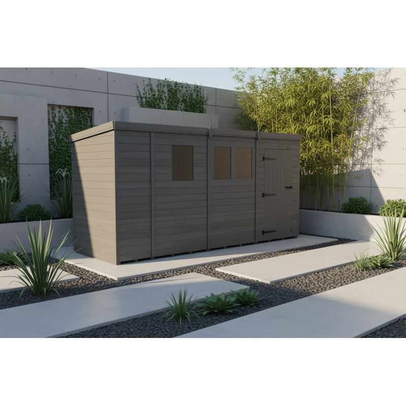 13x4 Pent Composite Shed