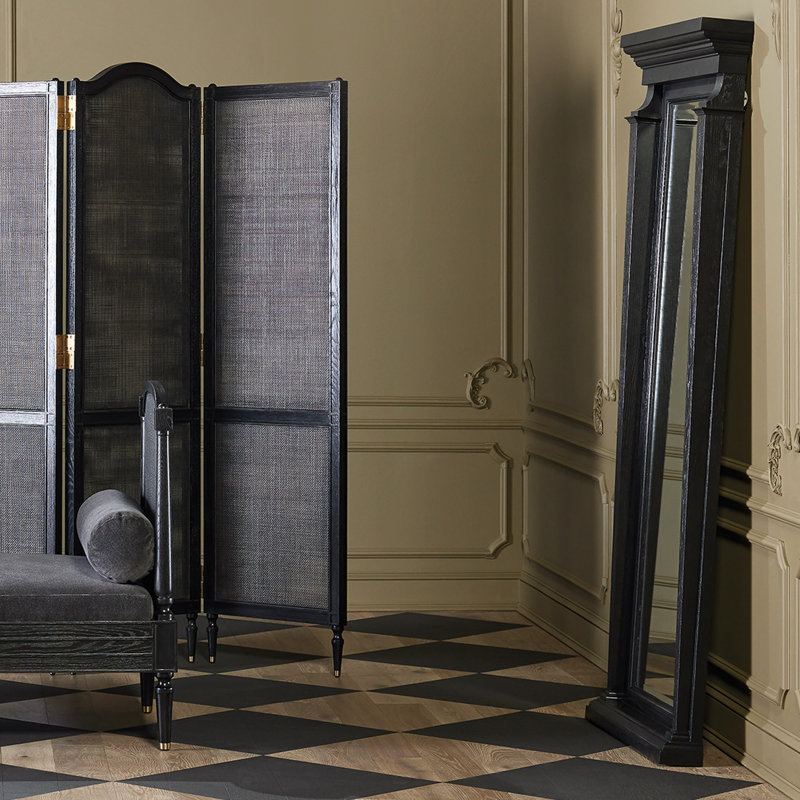 Josephine Daybed-Bleached Oak, Black, Black