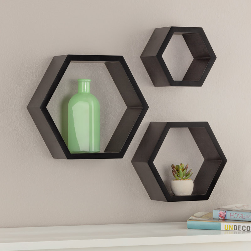 Gilboa 3 Piece Hexagon Accent Shelf